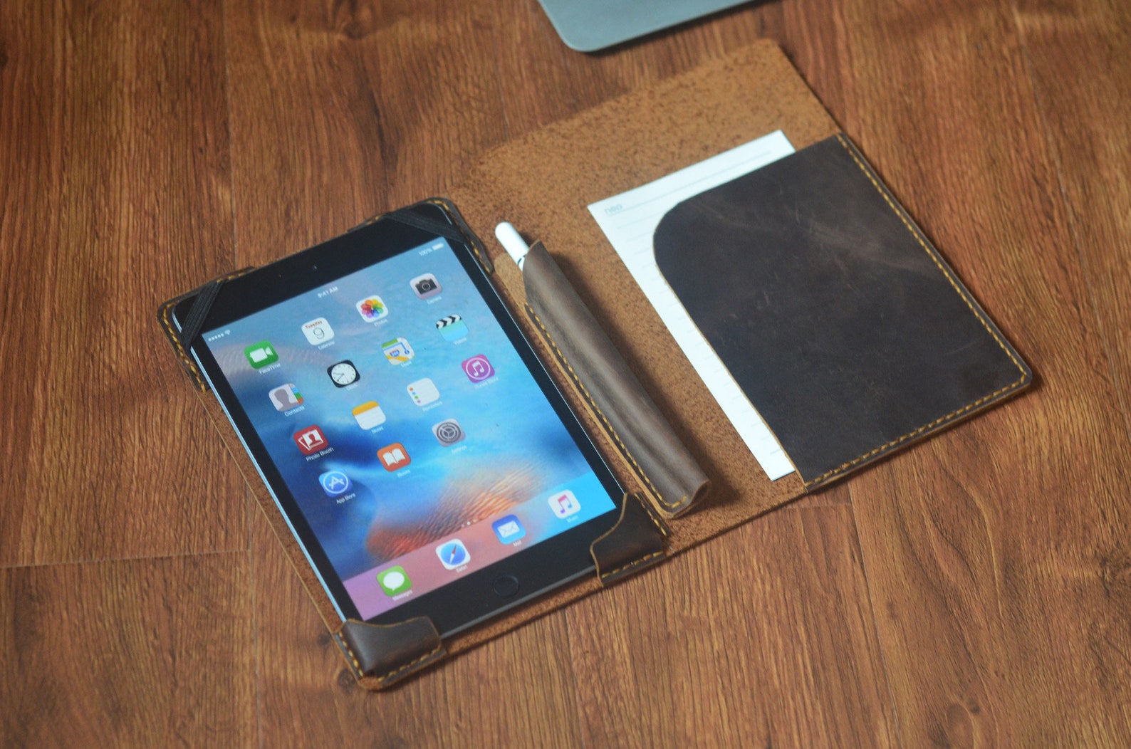 Leather iPad Mini With A5 Notepadipad Mini With A5 Paper Etsy Canada