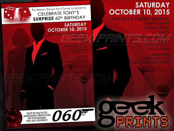 James Bond Casino Royale Invitations 4