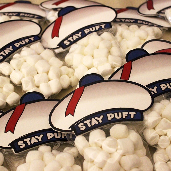 Stay Puft Marshmall Toppers inspired by Ghostbusters Printable