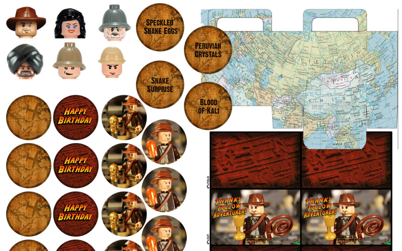 Indiana Jones Printable Party Kit - Etsy