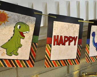 Adorable Dinosaur Printable Birthday Banner