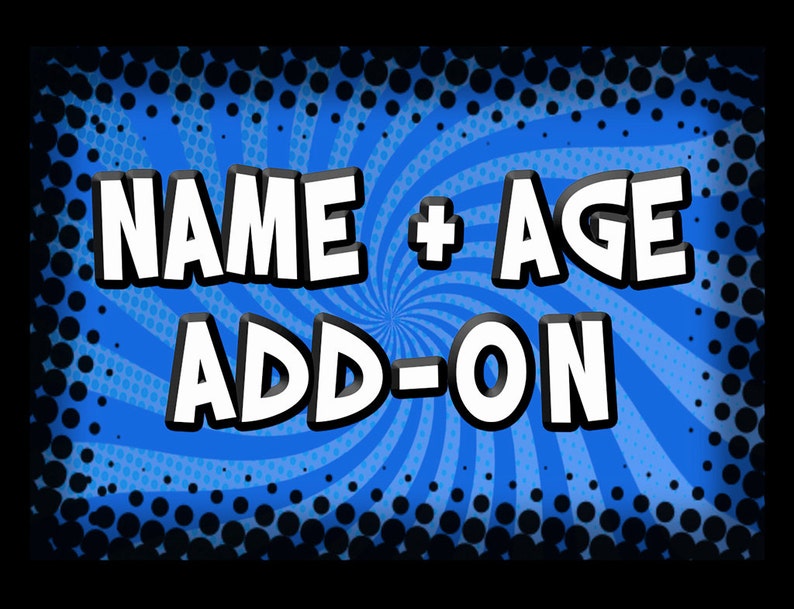 Personalize Banner with Name & Age image 1