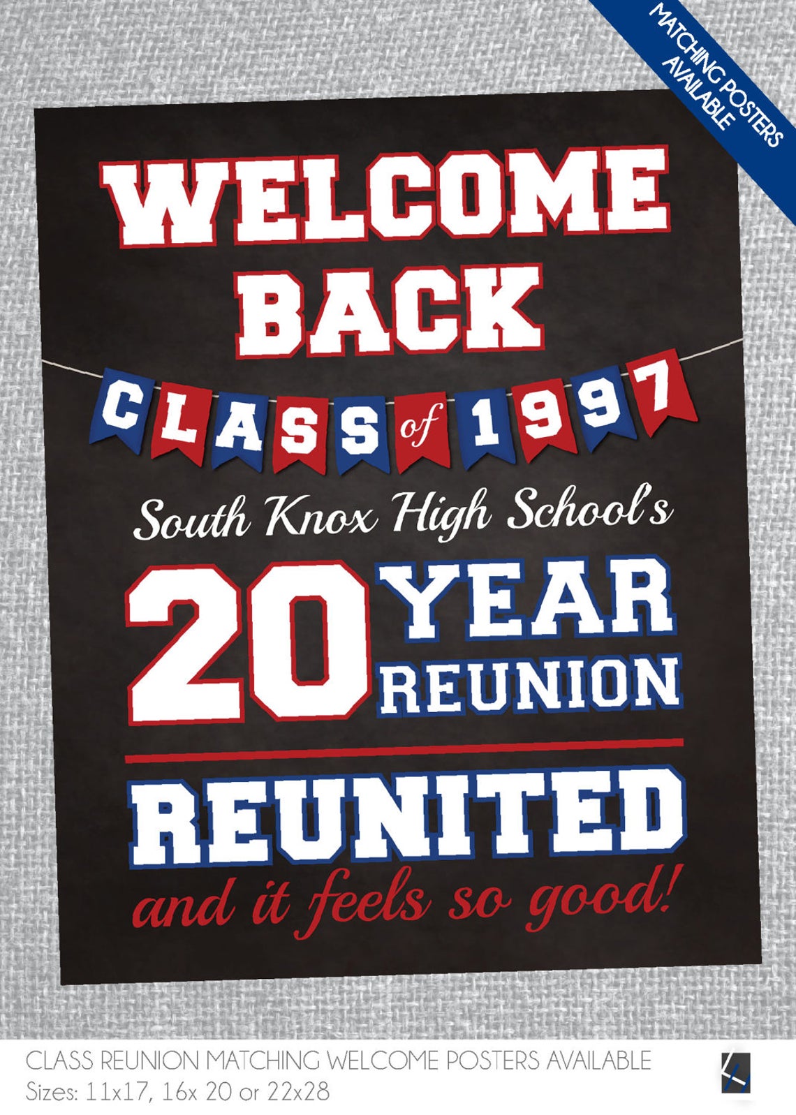 Class Reunion Poster Custom Made Digital File Etsy