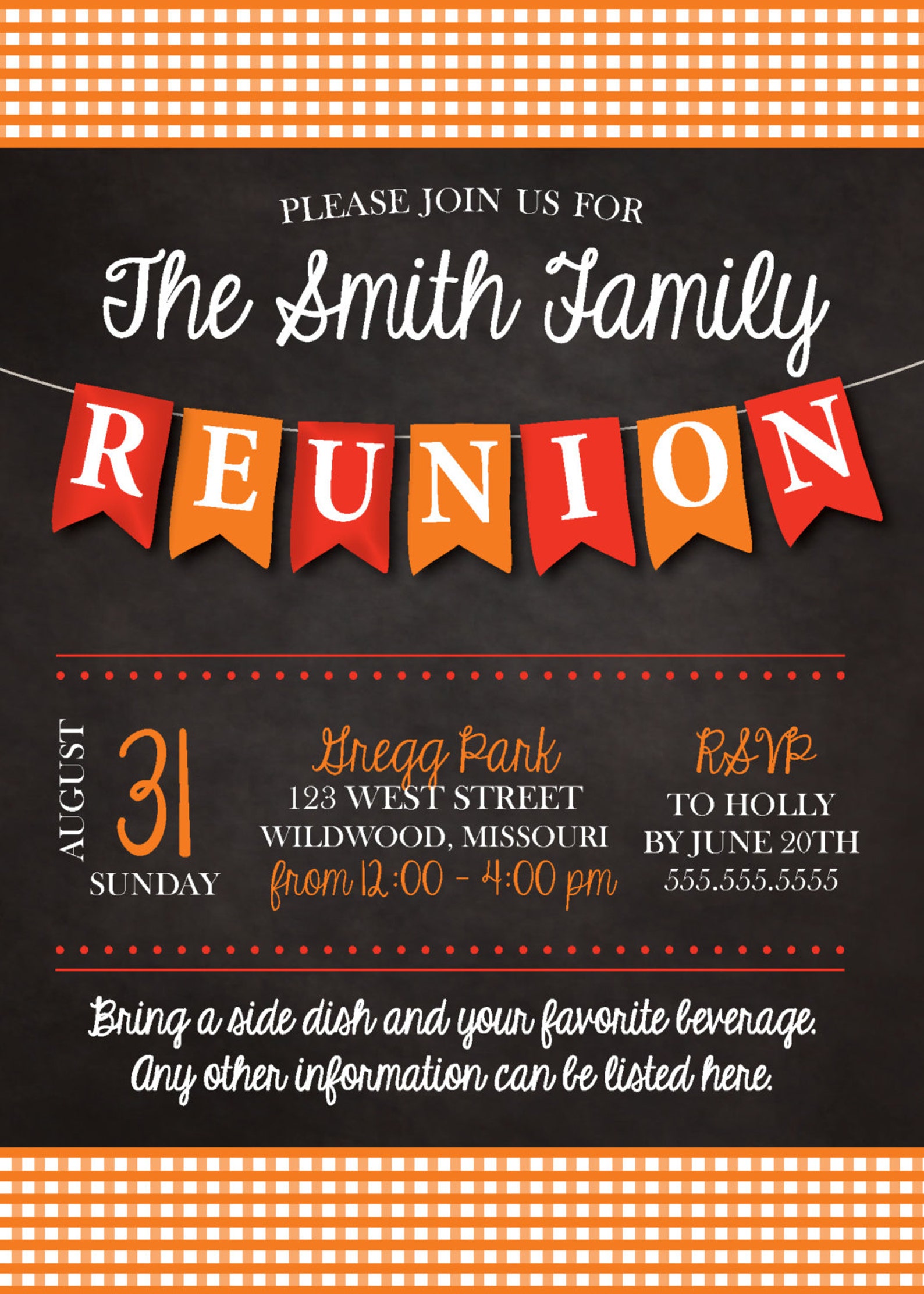 family-reunion-invitation-digital-file-custom-colors-etsy