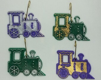 電車のクリスマスツリーの飾り、3Dプリント、飾り、クリスマス