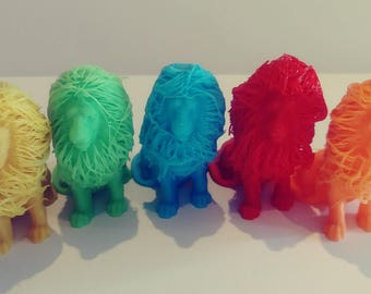 ライオン、3Dプリント、ライオンのおもちゃ、ライオンの置物、ギフト