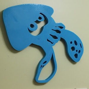 Splatoon Inkling Squid 3d printed wall hanging, decor