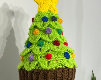 CROCHET PATTERN-Christmas Tree Hat