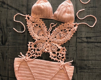 Crochet *Pattern* Butterfly Bathing Suit