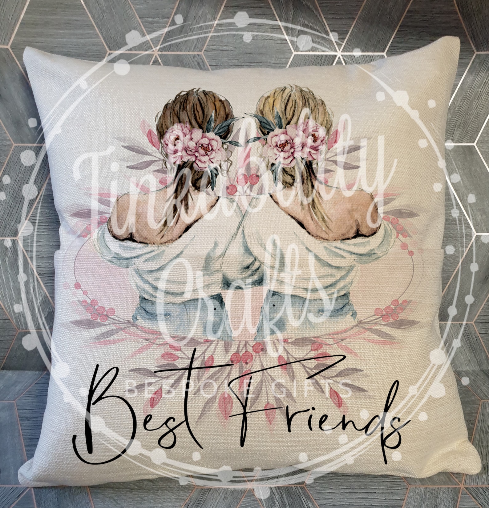 Best Friends Cushion Personalized Cushion Personalized Etsy
