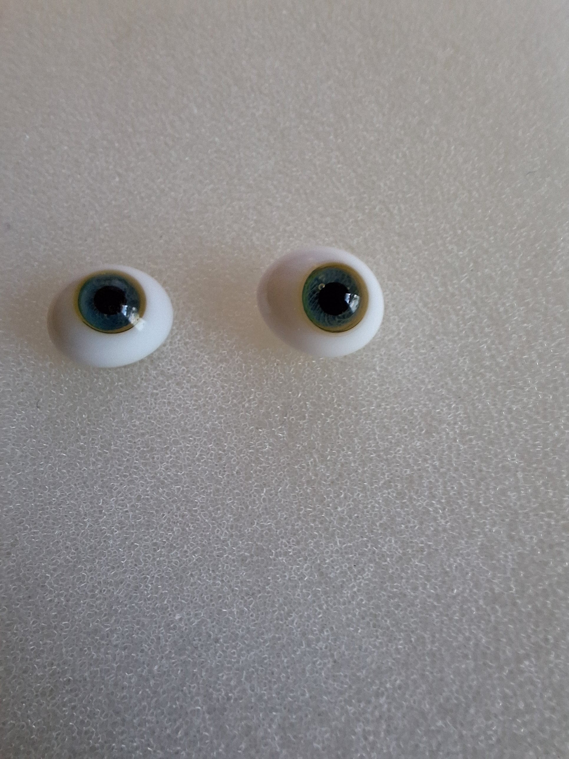 Occhi Per Bambola In Vetro Piatto Ovale, Colore Nocciola, Misura 6mm - Foto 2