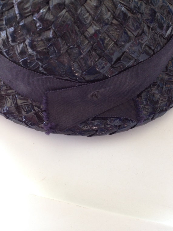 Vintage Black Women's "Straw" Hat - image 2