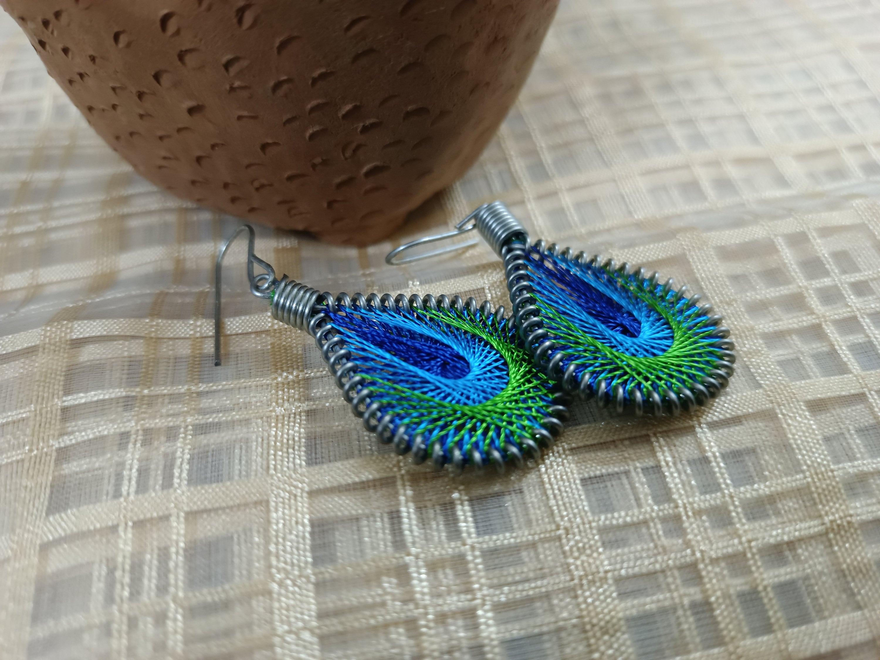 Thread earrings deals making