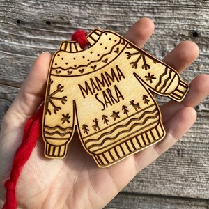 Personalized Christmas Sweater Decoration - ADULT SIZE