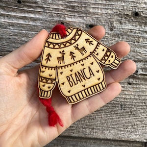 Personalized Christmas Sweater Decoration - CHILDREN SIZE