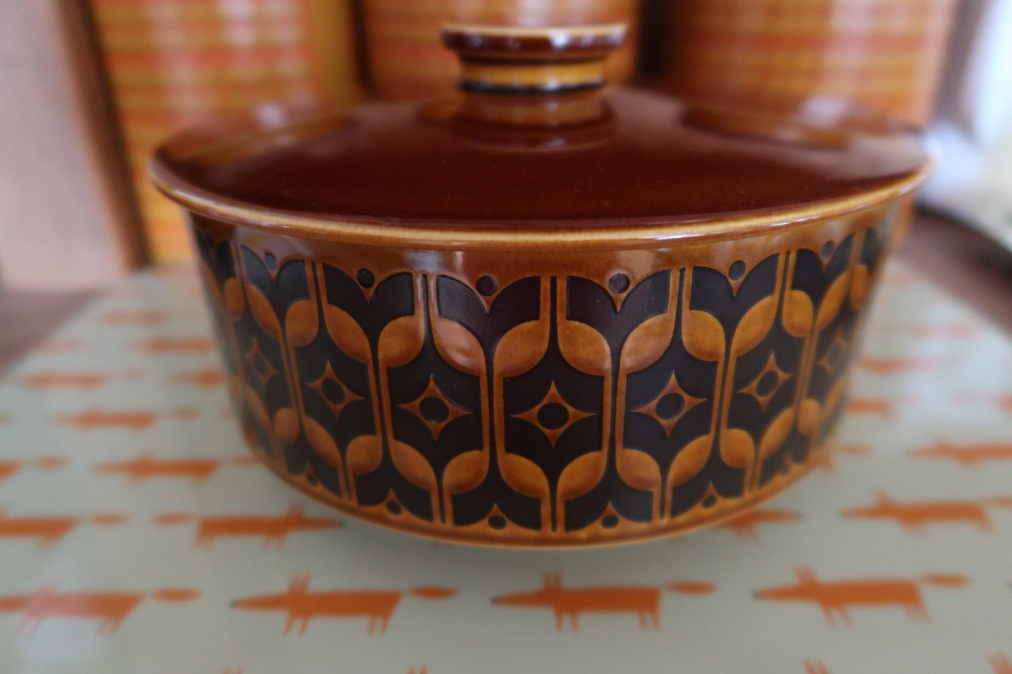 Hornsea Pottery Brown Heirloom Collection: Vintage Kitchenware