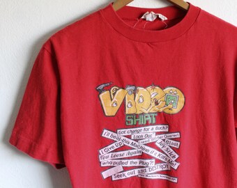 SMALL (Tight) Vintage 1970s VIDEO T-Shirt