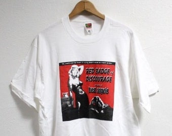 LARGE Vintage Beat Angels 'Red Badge of Discourage' T-Shirt