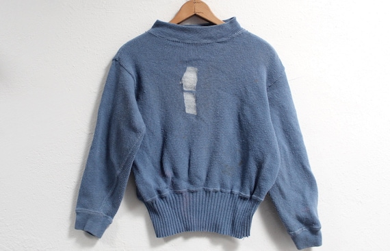 XS/S Antique 30s/40s '1' Racing Sweater