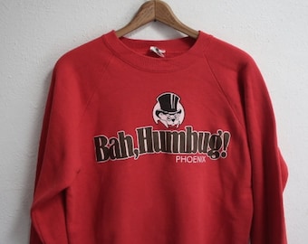 LARGE Vintage 1990s Phoenix, Arizona Bah, Humbug Sweatshirt