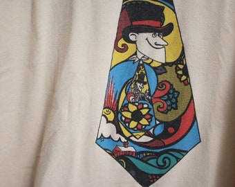 M/L Vintage Graphic Tie Soft and Thin T-Shirt