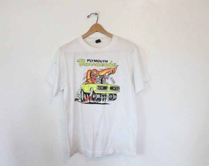 LARGE Vintage 1970s Plymouth Barracuda Rat Fink Ed Roth Style Cartoon ...