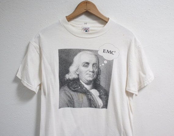 MEDIUM Vintage 1990s E=MC2 Graphic T-Shirt - image 3