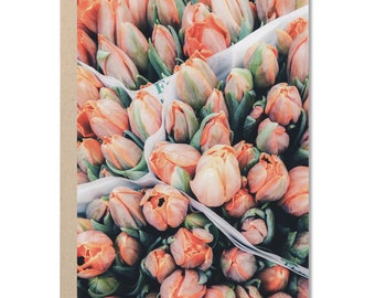 Tulips Note Card, Mother's Day Card, Blank Inside, Everyday Floral Greeting Card