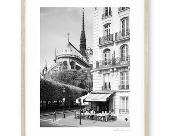 Notre Dame Cathedral Paris Photography Print, Paris Wall Art, Paris Architecture