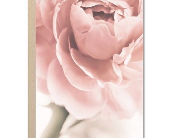 Peony Card, Mother's Day Card, Blank Inside, Everyday Floral Greeting Card