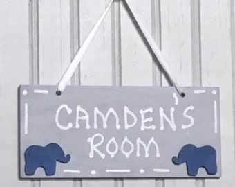 Baby Animal Room Sign. Hand Personalized, Name Sign. Kid's Name Plaque. Kids Room Decor. Children's Name Sign. Nursery Door Sign.