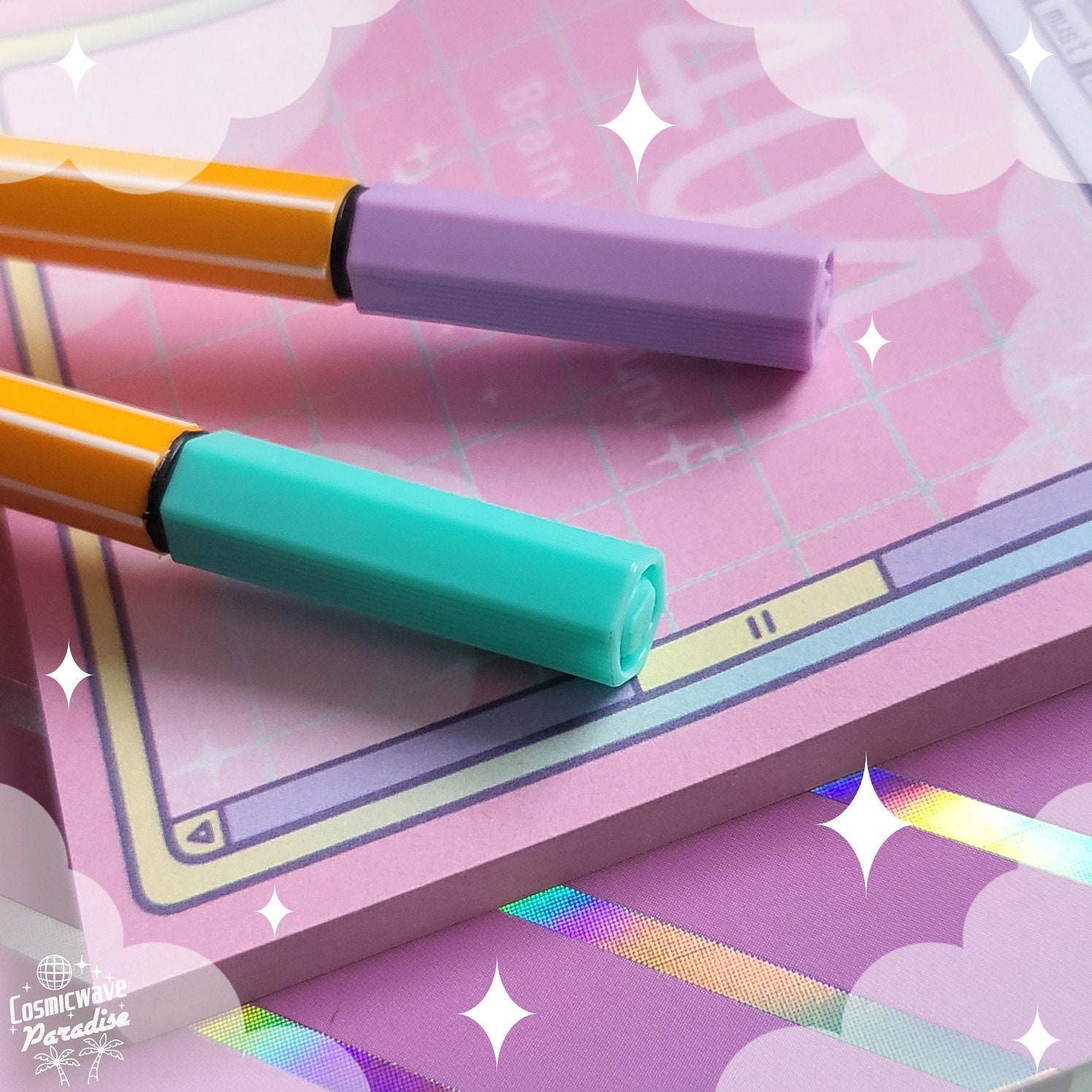 Notes Not Found 404 Brain Not Found Sticky Notes - Vaporwave Pastel Webcore Computer ...