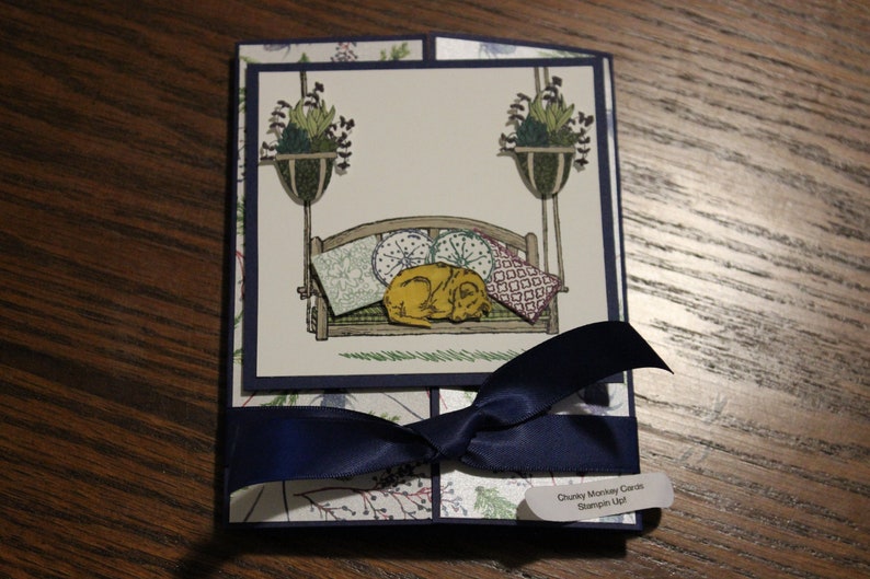 Stampin Up Homemade Greeting Card Dog Sympathy Card 7515