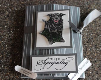 Stampin Up/Dragonflylaser Homemade Greeting Card With Sympathy Chunky Monkey 6913