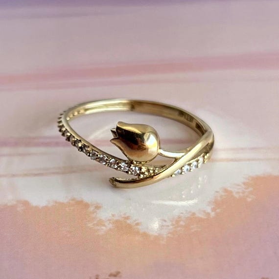 Tulip Wrap Ring - image 1