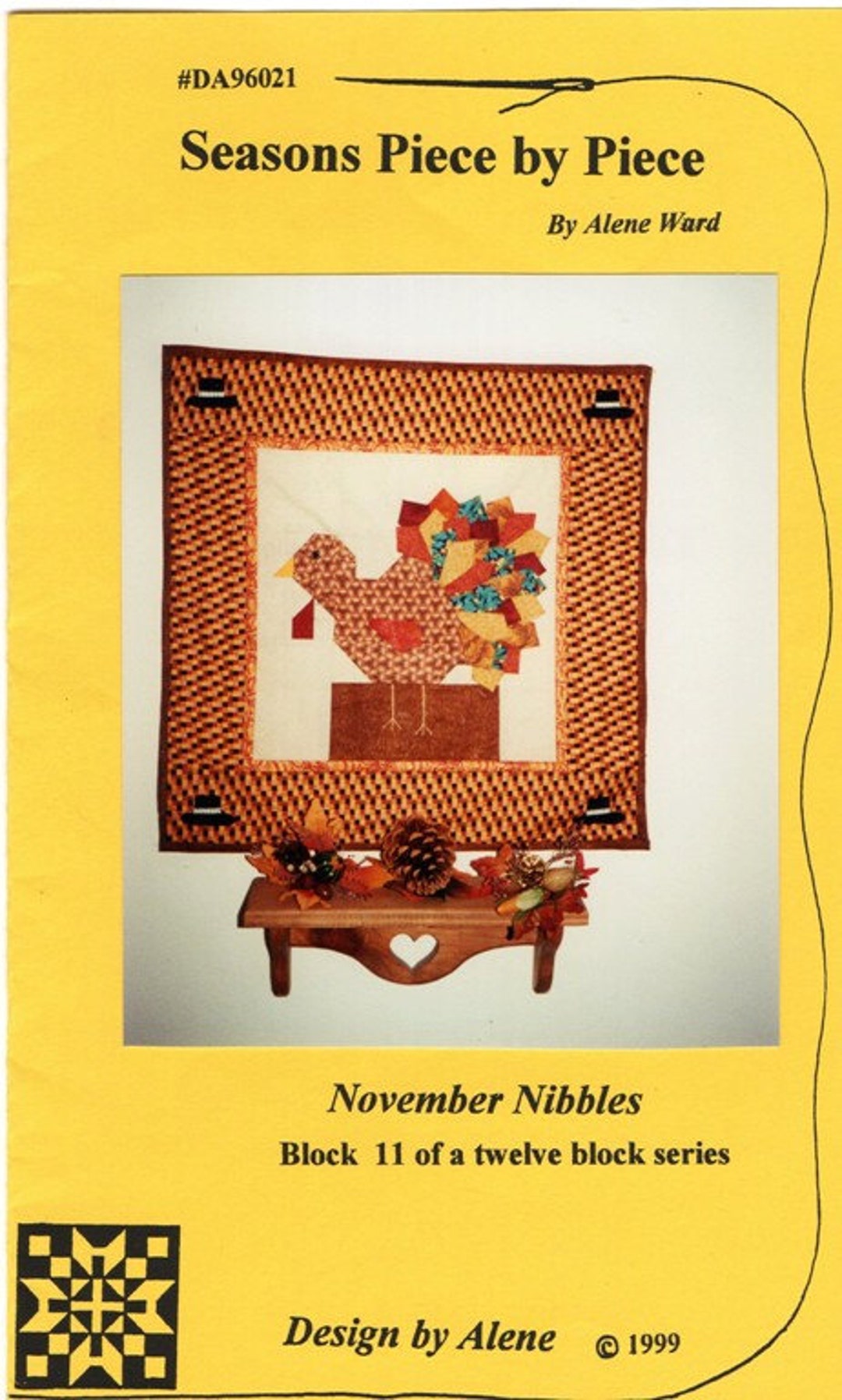 November Nibbles Turkey Wall Hanging Quilt Pattern Etsy