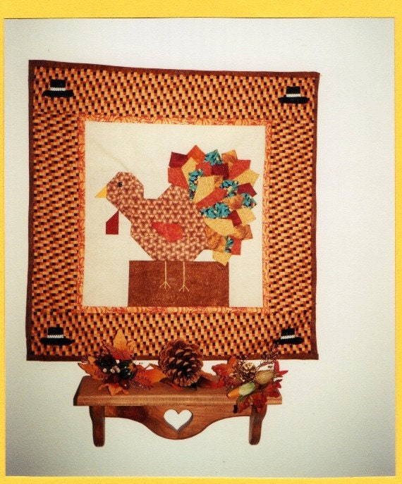 November Nibbles Turkey Wall Hanging Quilt Pattern Etsy