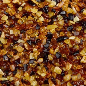 Baltic Amber Polished Drilled Loose Beads - 100 pcs - Mix Colors