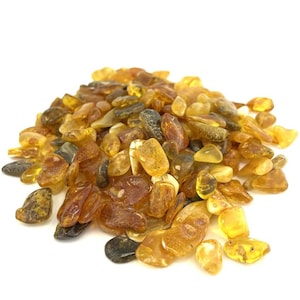 Genuine Baltic Amber Loose Beads Without Holes, 12-25 mm, 100g
