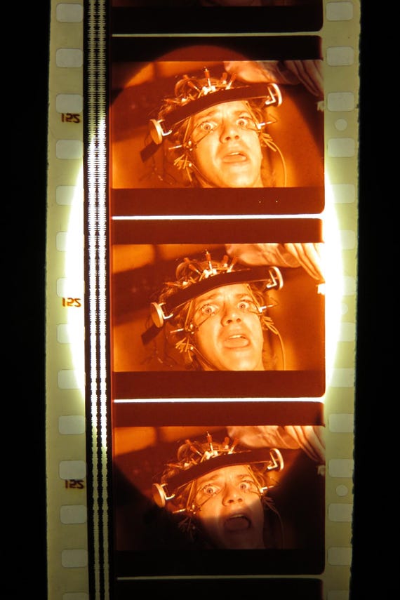 Malcolm McDowell [eyes] - A CLOCKWORK ORANGE - Film Strip