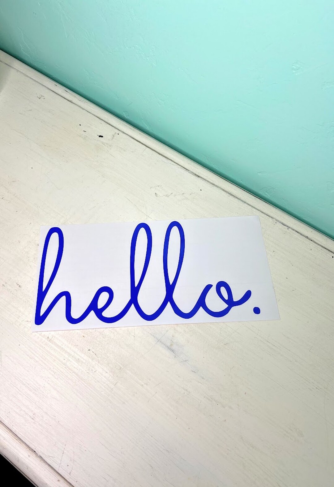 HELLO Door Decal Hello Decal Hello Wall Decal Hello Etsy