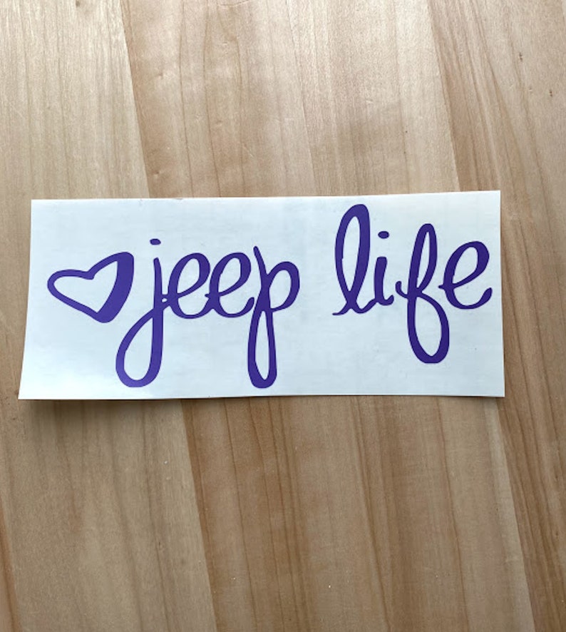 JEEP Life Decal Jeep Life Window Decal Car Vinyl Decal Etsy