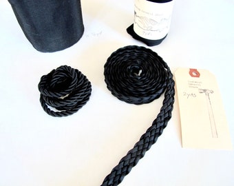 Black Gros grain ribbon and banding