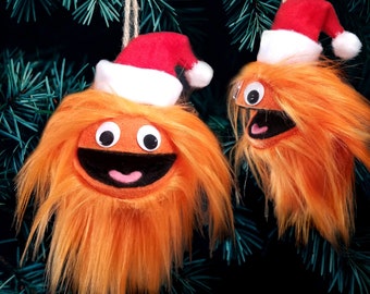 Gritty Ornament - 3D Felt, Handmade