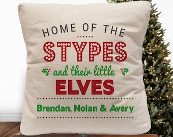 Christmas Decor, Family Christmas Gift, Christmas Throw Pillow, Christmas Pillow Cover, Custom Christmas Decor, Custom Christmas PIllow