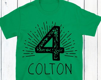 4th Birthday Boy Shirt: Personalized Photo Outfit
