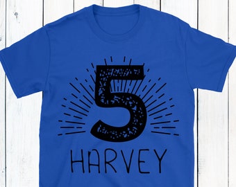Personalized 5th Birthday Boy Shirt: Custom Name Outfit
