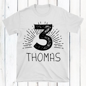 Boys 3rd Birthday Shirt, Third Birthday Outfit, Turning 3