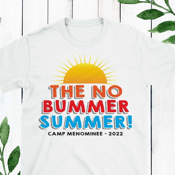 No Bummer Summer Shirt - Kids Camp Shirts - Custom Summer Camp Clothing - Funny Camp Sayings Kids Tee - Sleepaway Camp Care Package Gift