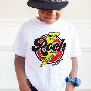 1st Grade Shirt - Kids First Day of School Outfit - Custom School Shirt for Boys - Kindergarten 1st Day of School Gift - Boys Preschool Tee